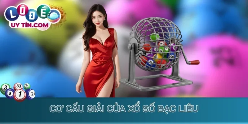 Cơ cấu giải của Xổ số Bạc Liêu