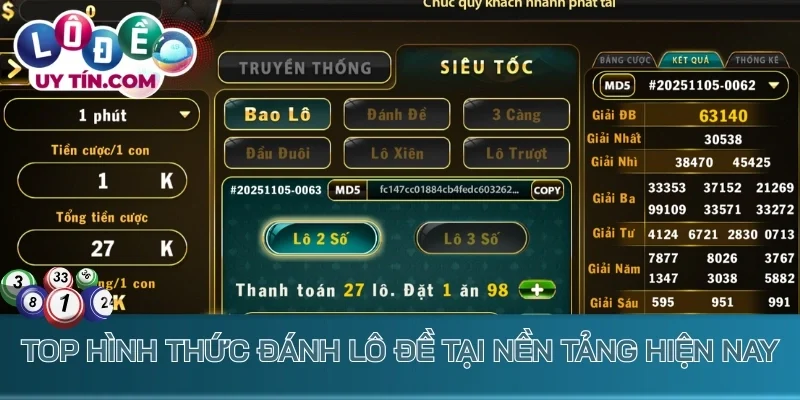 Top hình thức đánh lô đề tại nền tảng hiện nay